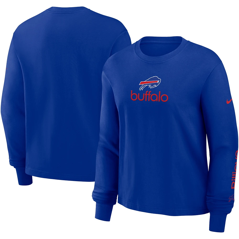 Women's Nike Royal Buffalo Bills Boxy Long Sleeve T-Shirt