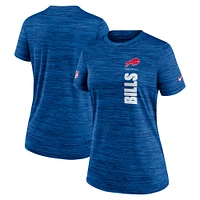 T-shirt Nike Royal Buffalo Bills Velocity Performance pour femme