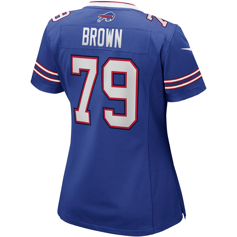 Women's Nike Ruben Brown Royal Buffalo Bills Game Retired Player Jersey