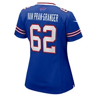 Maillot de match Nike Sedrick Van Pran-Granger Royal Buffalo Bills pour femme