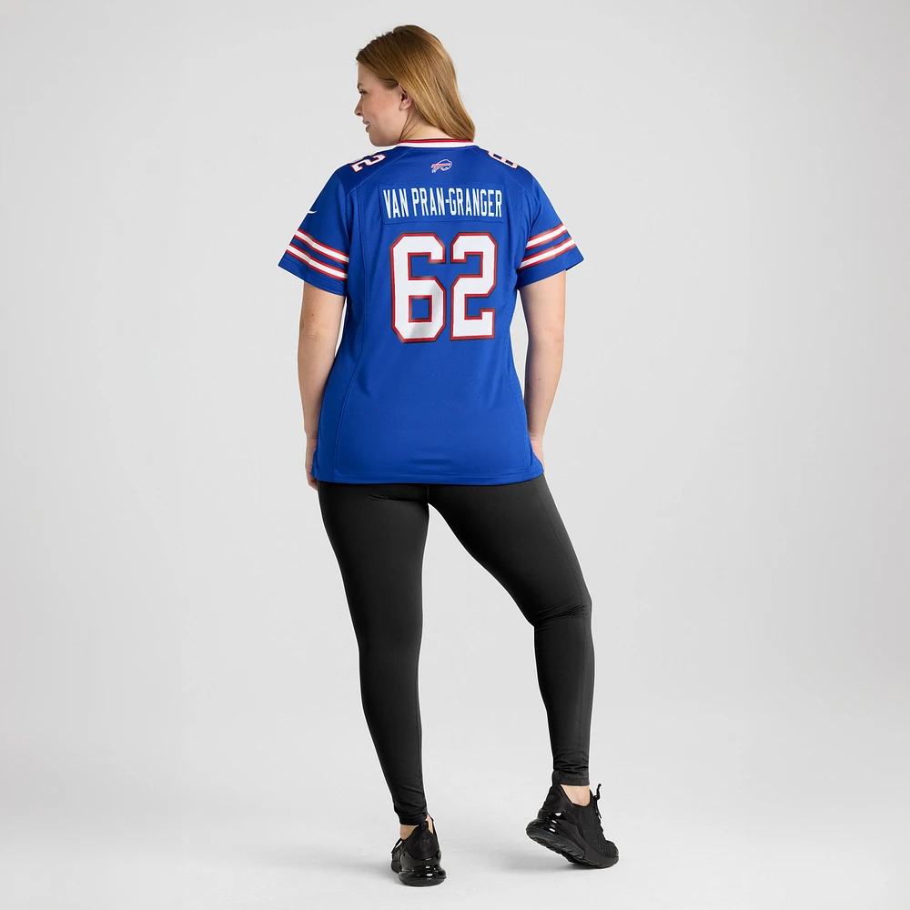 Maillot de match Nike Sedrick Van Pran-Granger Royal Buffalo Bills pour femme