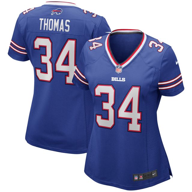 Maillot de joueur retraité Nike Thurman Thomas Royal Buffalo Bills Game pour femme