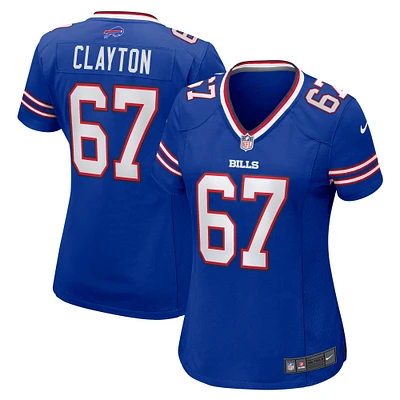 Women's Nike Travis Clayton  Royal Buffalo Bills Game Jersey