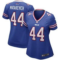 Maillot de joueur Nike Tyler Matakevich Royal Buffalo Bills pour femme