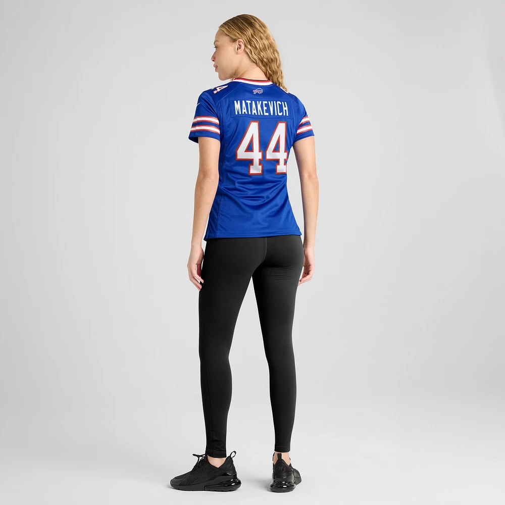 Maillot de joueur Nike Tyler Matakevich Royal Buffalo Bills pour femme