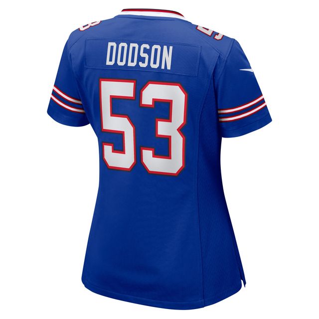 Maillot de match Nike Tyrel Dodson Royal Buffalo Bills pour femme