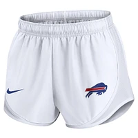 Short Nike Tempo Performance blanc Buffalo Bills pour femme