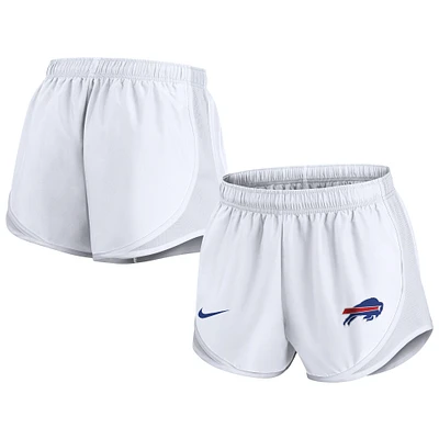 Short Nike Tempo Performance blanc Buffalo Bills pour femme