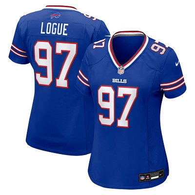 Women's Nike Zion Logue  Royal Buffalo Bills Team Game Jersey