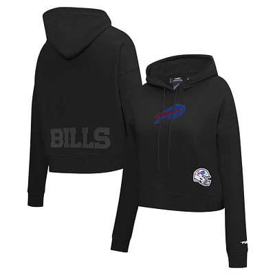 Sweat à capuche court imprimé de bijoux Buffalo Bills Pro Standard pour femme, noir