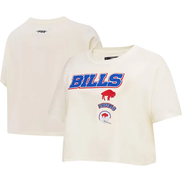 Lids Philadelphia Eagles Pro Standard Women's Retro Classic Boxy Cropped T- Shirt - Cream