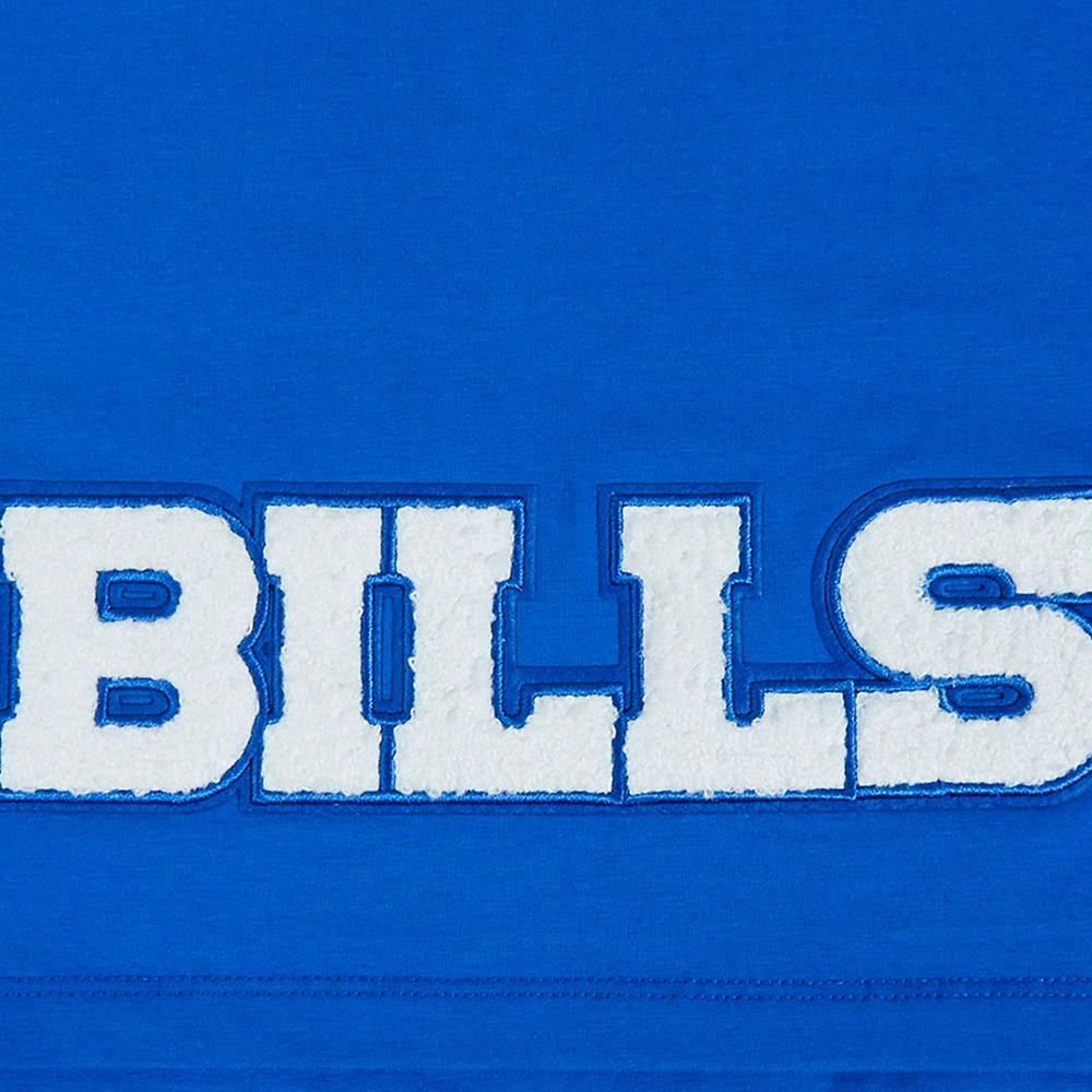 Women's Pro Standard Josh Allen Royal Buffalo Bills Player Name & Number Cropped Boxy T-Shirt