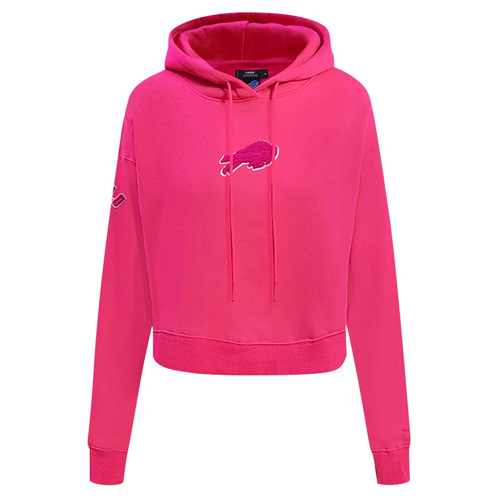 Sweat à capuche court en polaire rose Pro Standard Buffalo Bills pour femmes