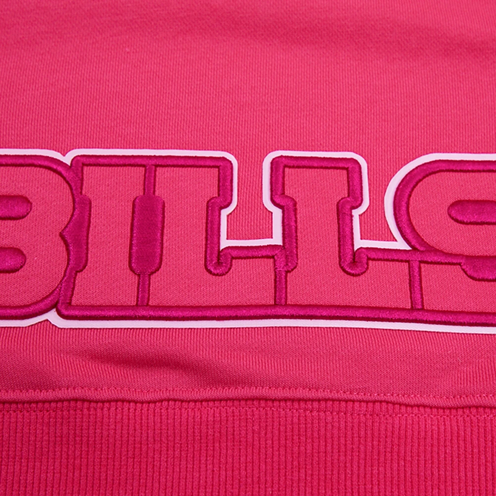 Sweat à capuche court en polaire rose Pro Standard Buffalo Bills pour femmes