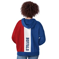 Women's Starter Royal Buffalo Bills Power Move Long Sleeve Pullover Hoodie