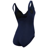 Women's Tommy Bahama Navy Buffalo Bills Pearl Clara Wrap One-Piece Swimsuit