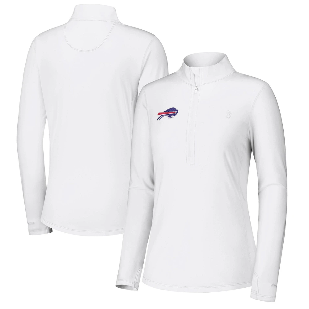 Veste zippée quart de tour Tommy Bahama Navy Buffalo Bills Sport Playa Vista pour femme