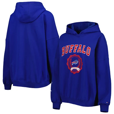 Sweat à capuche épaules tombantes Tommy Hilfiger Royal Buffalo Bills Becca pour femme