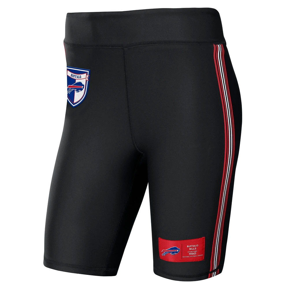 Short de motard noir Buffalo Bills WEAR by Erin Andrews pour femmes