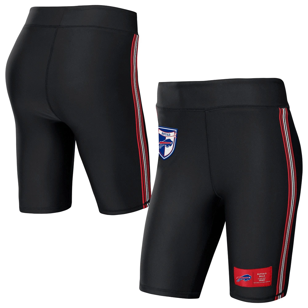 Short de motard noir Buffalo Bills WEAR by Erin Andrews pour femmes