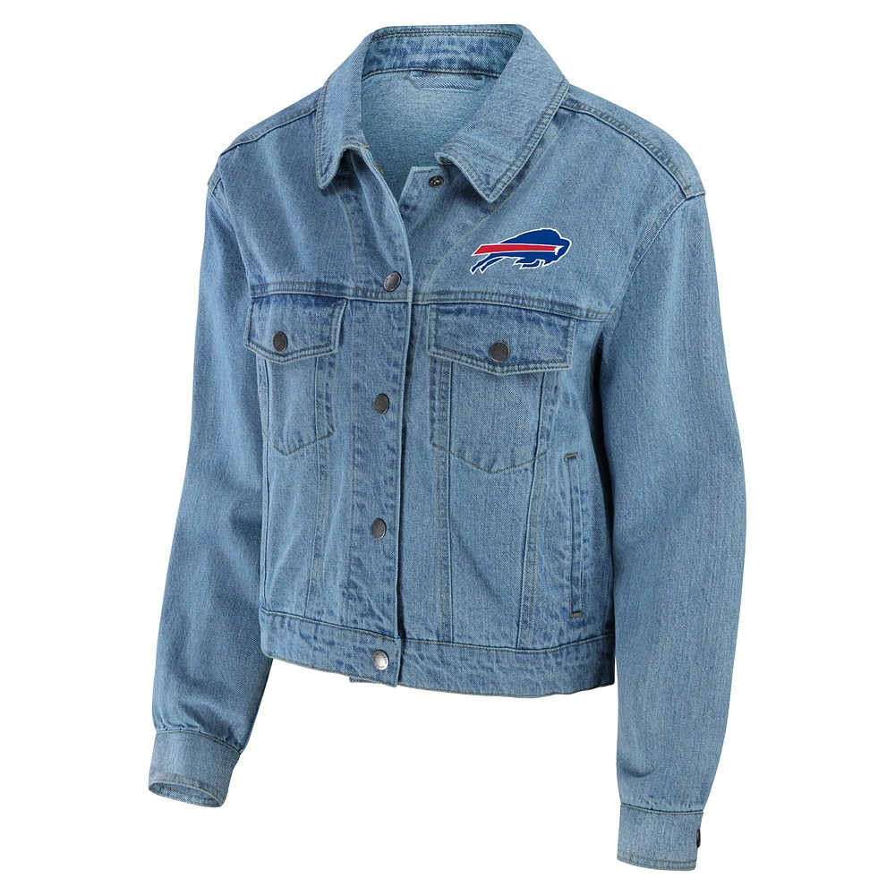 Women's WEAR by Erin Andrews Buffalo Bills Full-Snap Denim Jacket