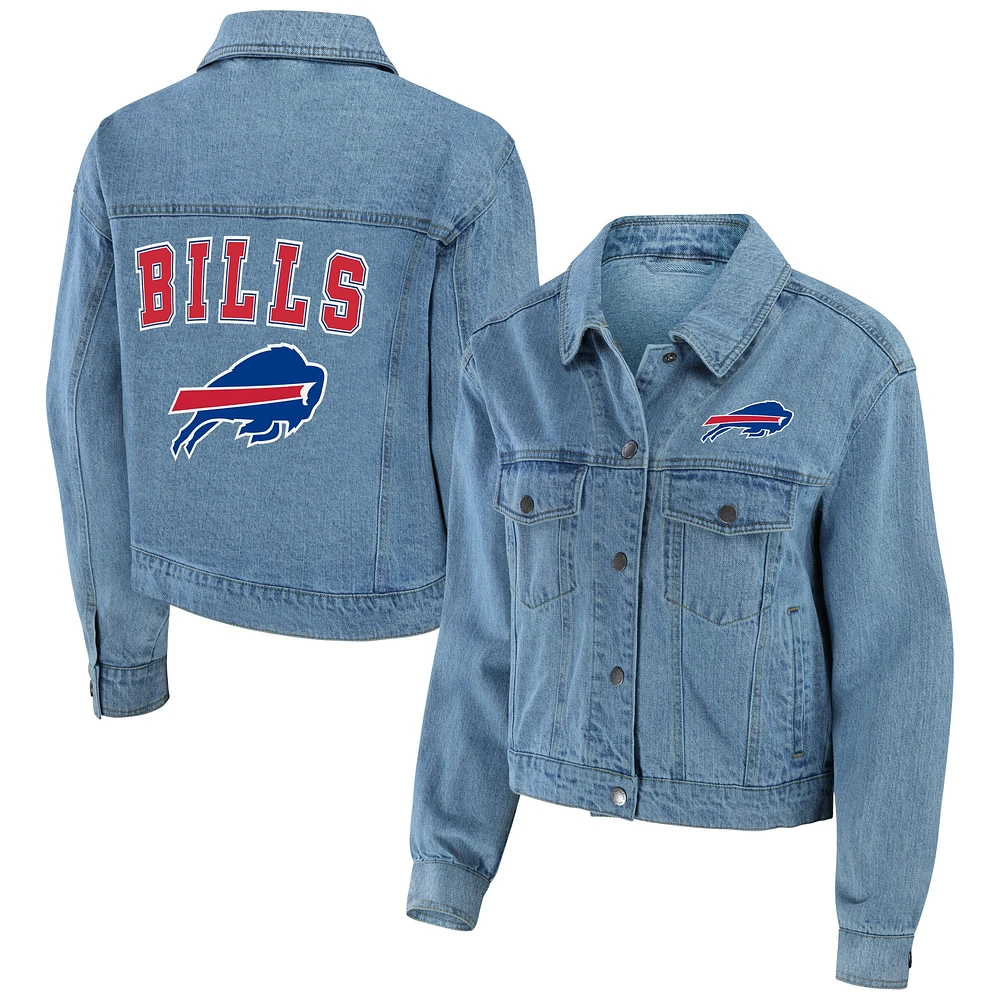 Women's WEAR by Erin Andrews Buffalo Bills Full-Snap Denim Jacket