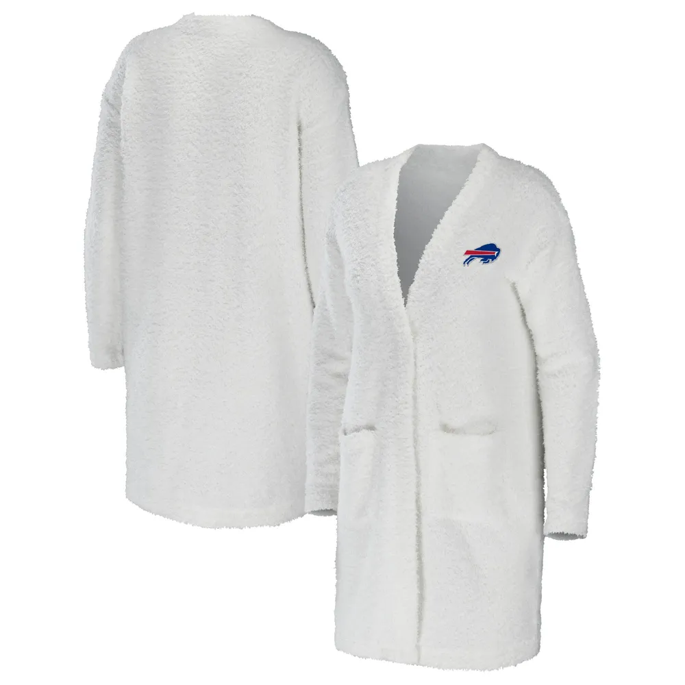 WEAR by Erin Andrews Women's WEAR by Erin Andrews Cream Buffalo Bills Cozy  Lounge Cardigan Sweater