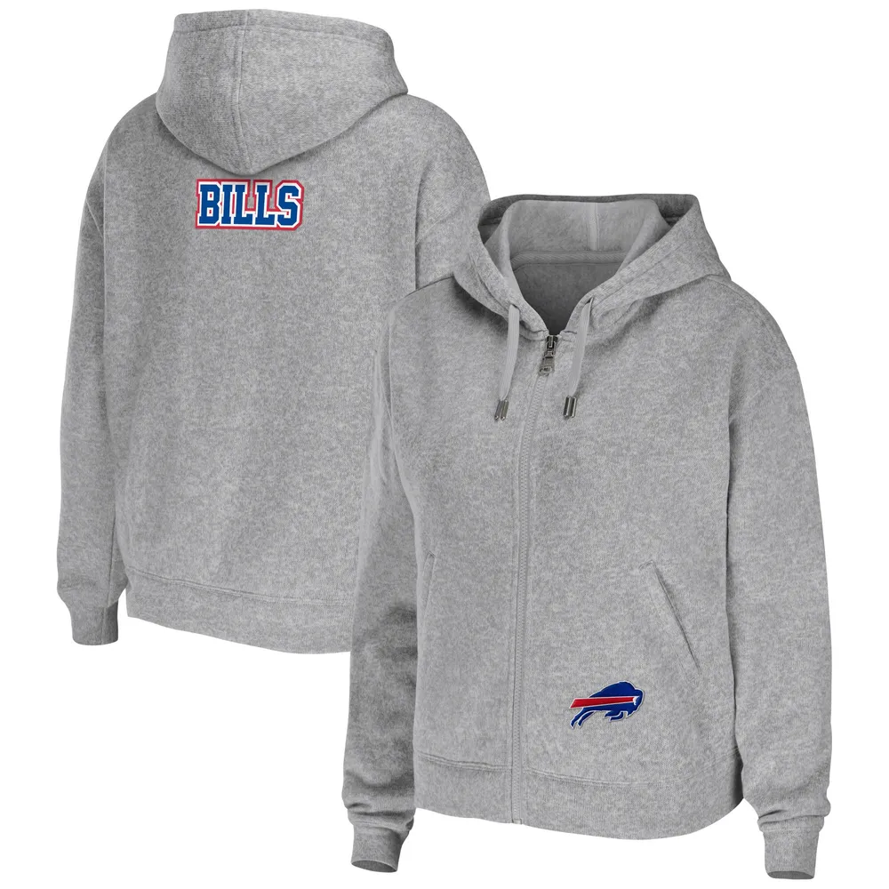 Lids Buffalo Bills WEAR by Erin Andrews Women's Team Full-Zip Hoodie -  Heathered Gray