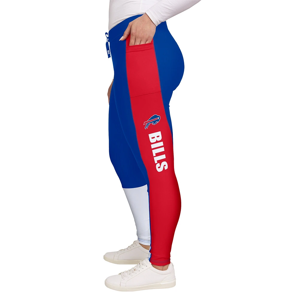 Leggings à blocs de couleurs Buffalo Bills Royal/Red pour femmes WEAR by Erin Andrews