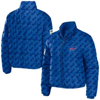 Women's Buffalo Bills WEAR by Erin Andrews Royal Puffer Full-Zip