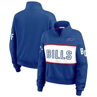 Women's WEAR by Erin Andrews Royal Buffalo Bills Quarter-Zip Jacket