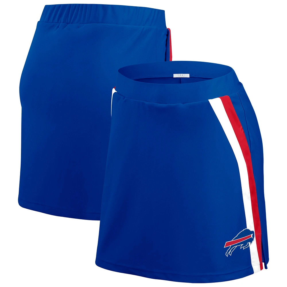 Jupe-short à rayures Royal Buffalo Bills pour femme WEAR by Erin Andrews