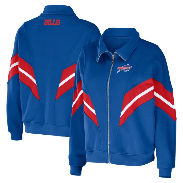 Lids Buffalo Bills WEAR by Erin Andrews Women's Full-Zip Varsity Jacket -  Red/White