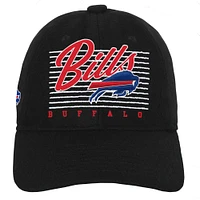 Chapeau réglable rétro en laine noir Buffalo Bills pour jeunes