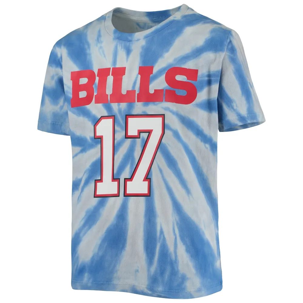 Outerstuff Youth Josh Allen Royal Buffalo Bills Tie-Dye Name