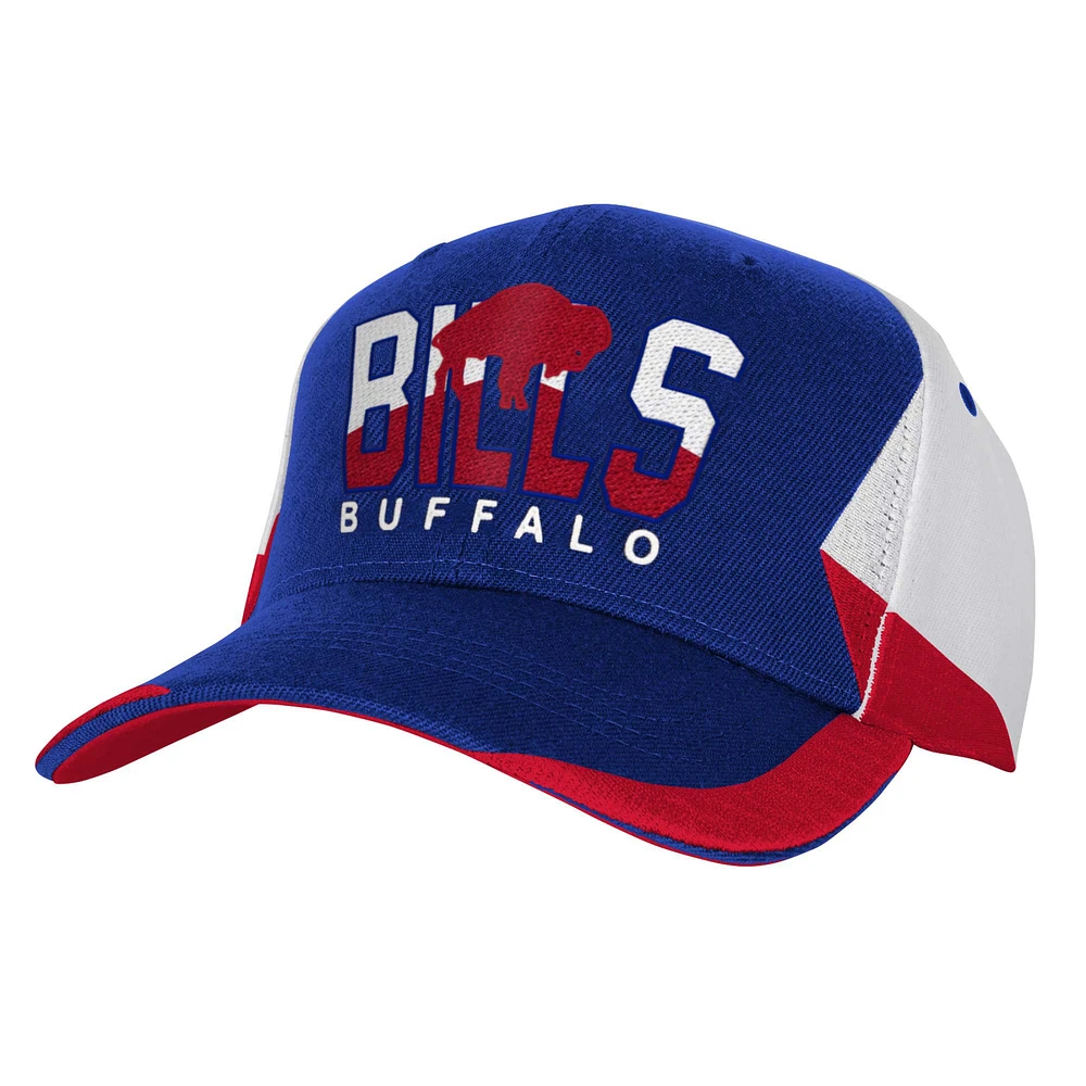 Youth Mitchell & Ness Royal Buffalo Bills Retrodome Precurved Adjustable Hat