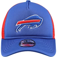 Youth New Era Royal Buffalo Bills A-Frame 9FORTY Trucker Adjustable Hat