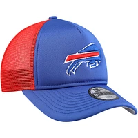 Youth New Era Royal Buffalo Bills A-Frame 9FORTY Trucker Adjustable Hat