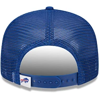 Casquette Snapback 9FIFTY Royal Buffalo Bills Main Trucker New Era pour jeune