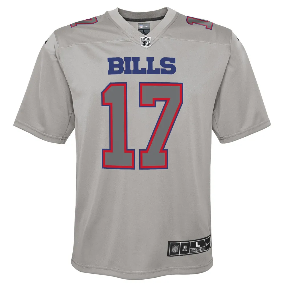 Maillot de jeu Atmosphere Buffalo Bills Nike Josh Allen gris pour jeune