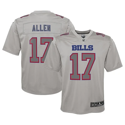 Youth Nike Josh Allen Gray Buffalo Bills Atmosphere Game Jersey