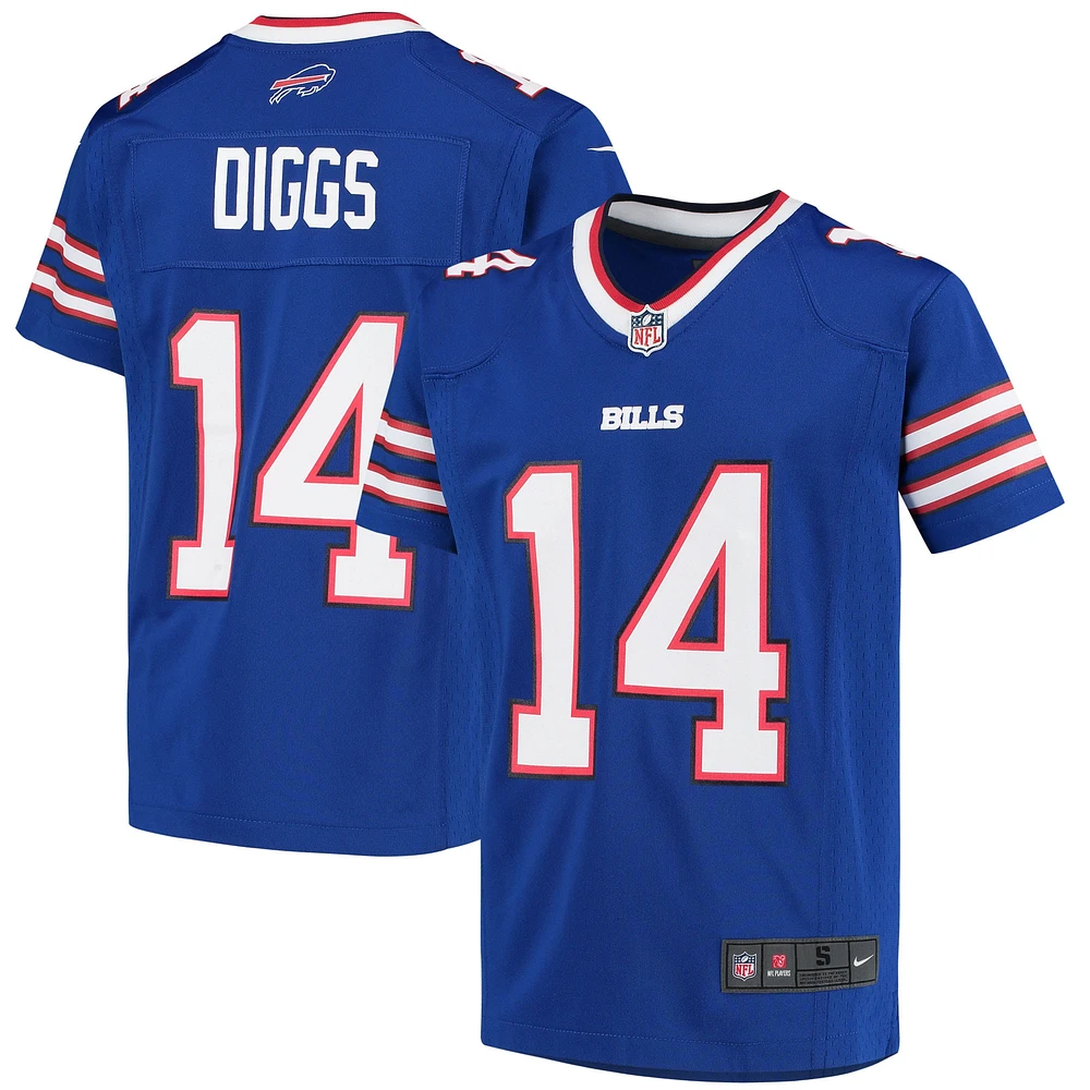 Maillot de match Nike Stefon Diggs Royal Buffalo Bills pour jeunes