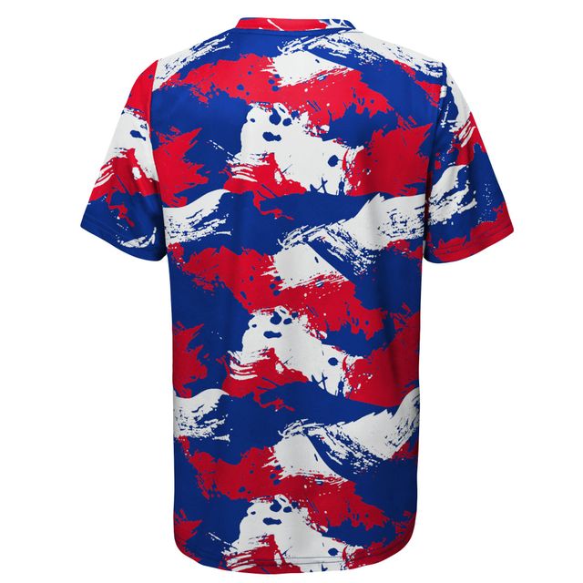 Outerstuff Preschool Royal/Red Buffalo Bills Juvenile Cross Pattern T-Shirt