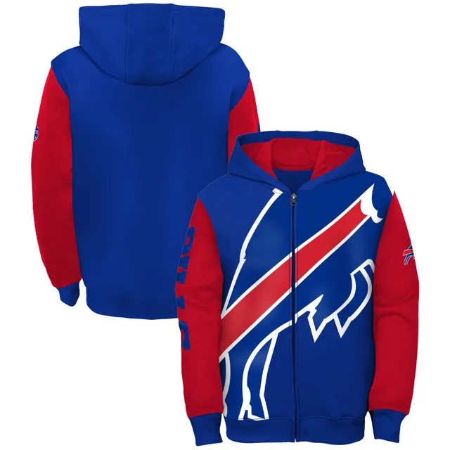 Fanatics Branded NFL Women's Buffalo Bills Take The Field Color Block Full-Zip Hoodie Large