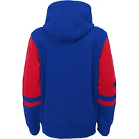 Sweat à capuche zippé colorblock Royal Buffalo Bills pour jeunes