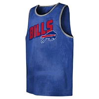 Youth Royal Buffalo Bills Sun-Bleached Ride the Tide Tank Top