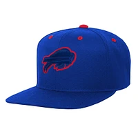 Casquette Snapback à visière plate et colorée pour jeunes Royal Buffalo Bills Team Pop