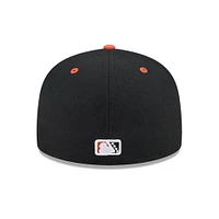 Men's New Era  Black Buffalo Bisons Theme Nights 59FIFTY Fitted Hat