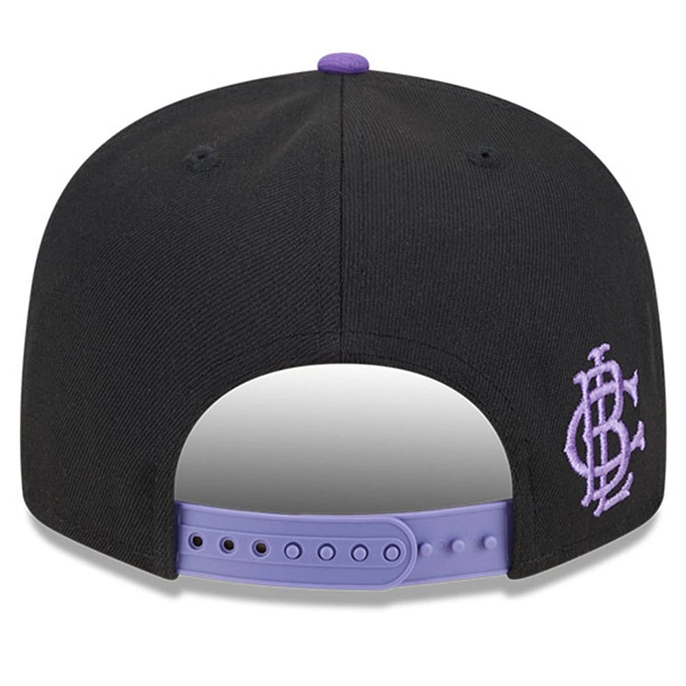 Men's New Era Black/Purple Buffalo Bisons Grape Big League Chew Flavor Pack 9FIFTY Snapback Hat