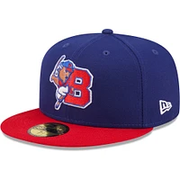 Men's New Era Royal Buffalo Bisons Authentic Collection 59FIFTY Fitted Hat